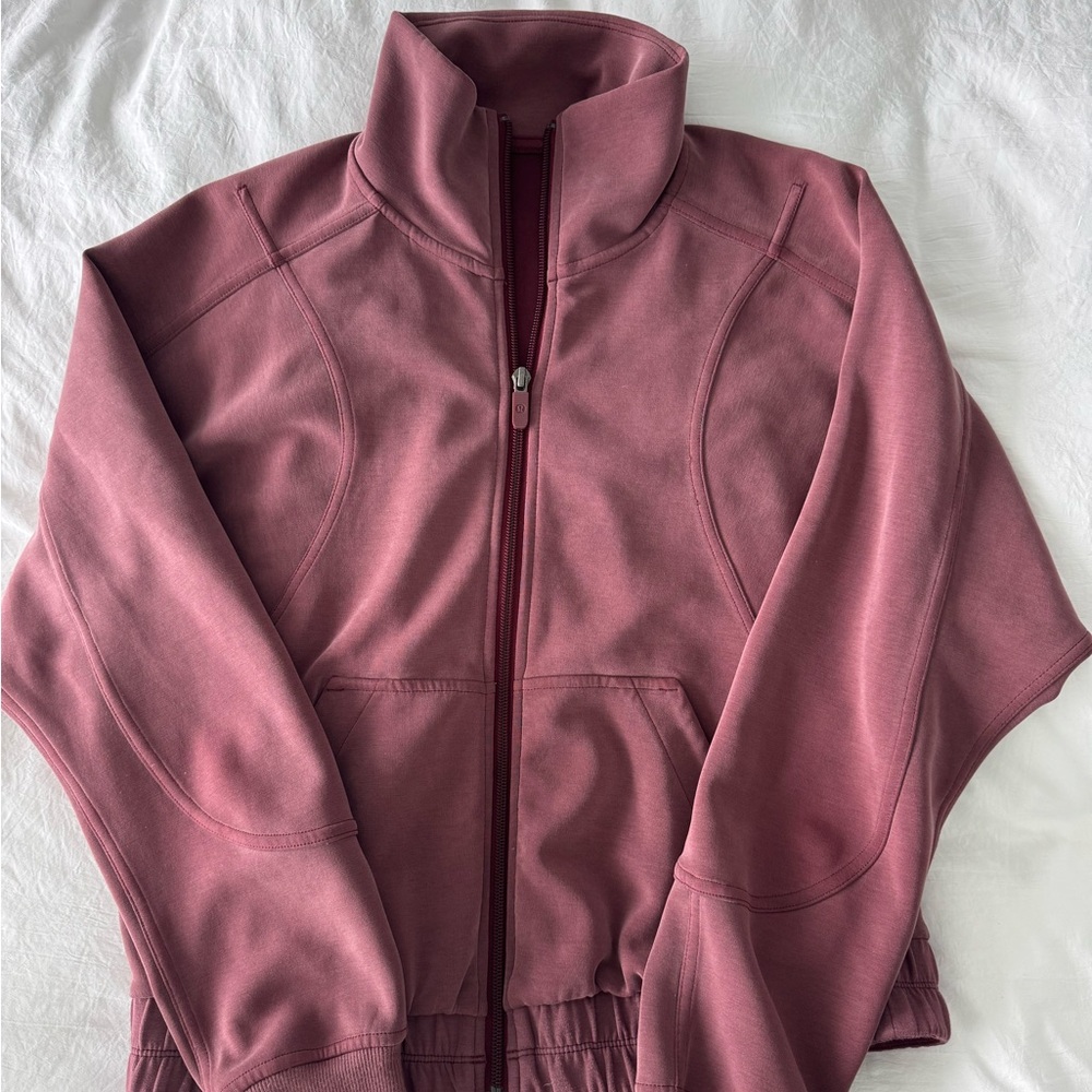 Lululemon Brushed Softstreme Full Zip Jacket size 4